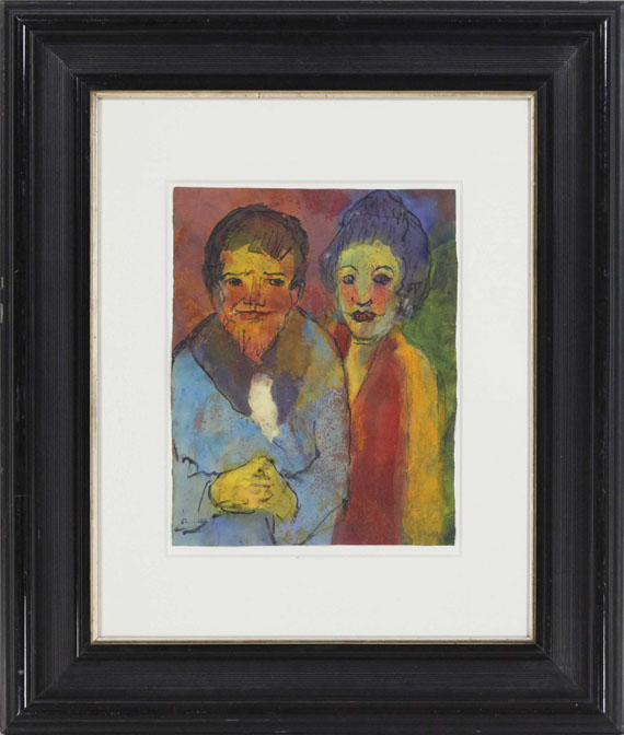 Emil Nolde - Bärtiger Mann und Frau - Frame image