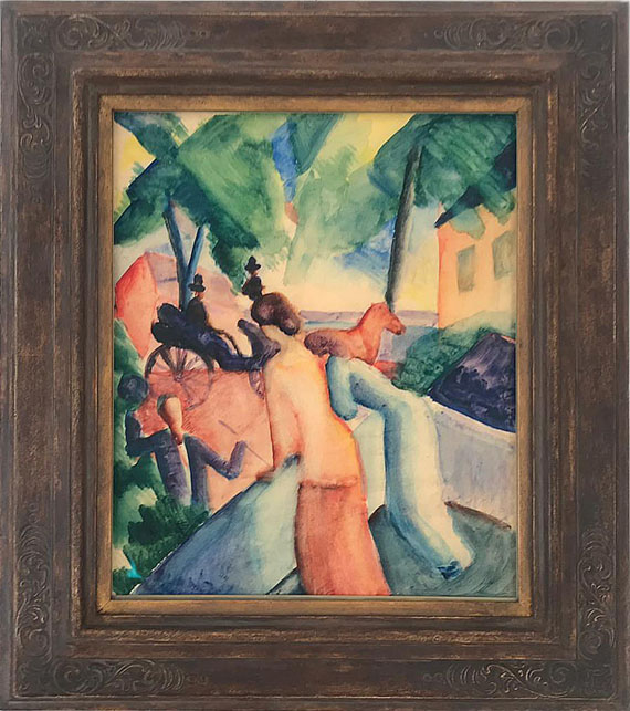 August Macke - Begrüssung (Thunersee) - Frame image