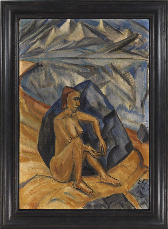 Erich Heckel - Badende am Stein - Frame image