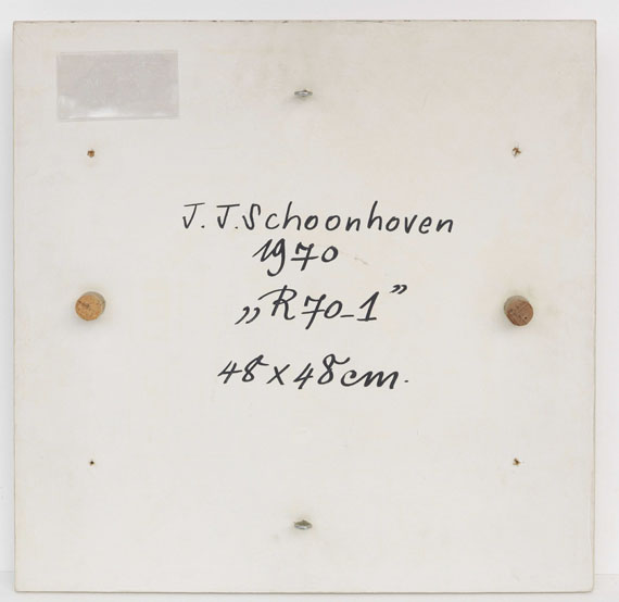Jan Schoonhoven - R 70-1 - Back side