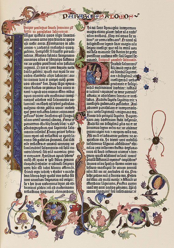   - Gutenberg-Bibel. Faksimile. 3 Bände - 