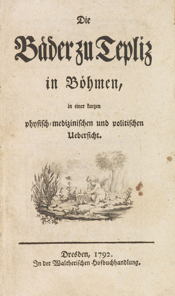   - Teplitzer Bäder, 2 Werke + 1 lithogr. Ansicht