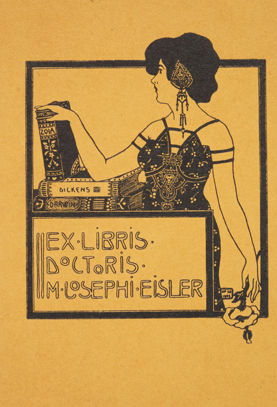  Exlibris - Sammlung von ca. 260 Exlibris (17.-20. Jh.), in 3 Ordnern