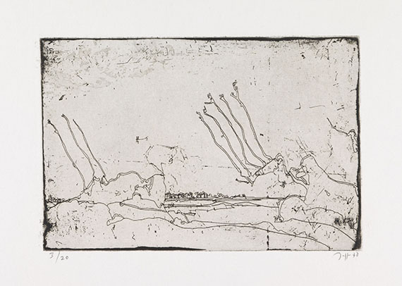 Horst Janssen - Landschaften - 18 Radierungen - Auflage 20 - 