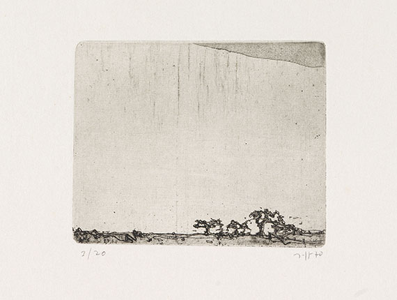 Horst Janssen - Landschaften - 18 Radierungen - Auflage 20 - 