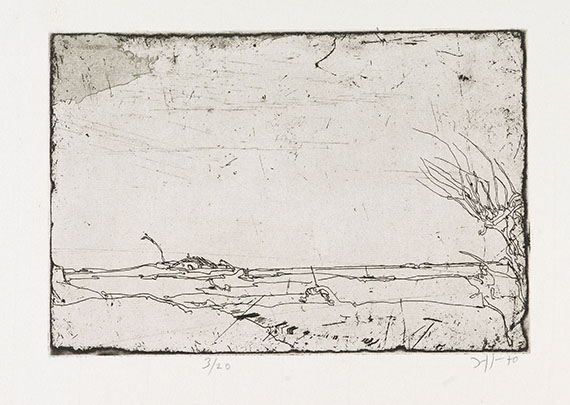 Horst Janssen - Landschaften - 18 Radierungen - Auflage 20 - 