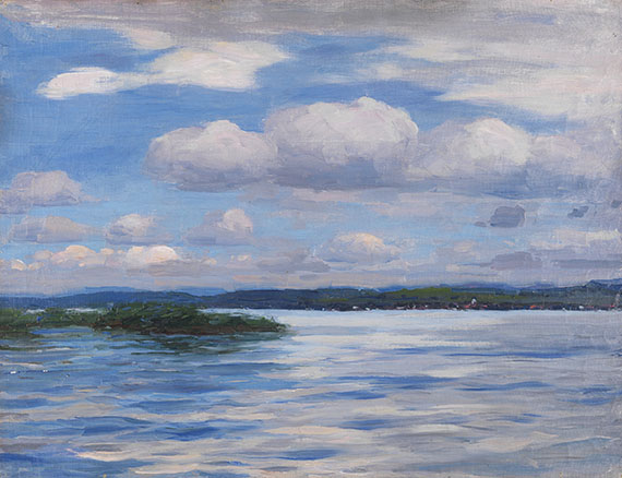 Alexander Koester - See mit Wetterwolken