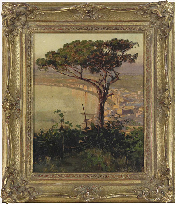 Carl Wuttke - Golf von Neapel im Abendlicht - Frame image