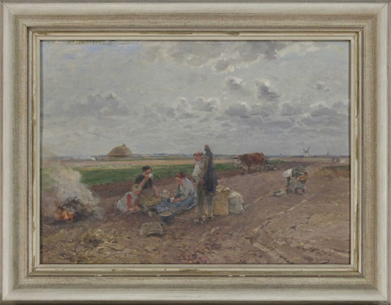 Hugo Mühlig - Rast bei der Kartoffelernte - Frame image