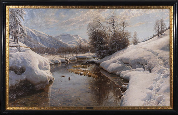 Peder (Peder Mørk Mønsted) Mönsted - Wintersonne im Engadin - Frame image