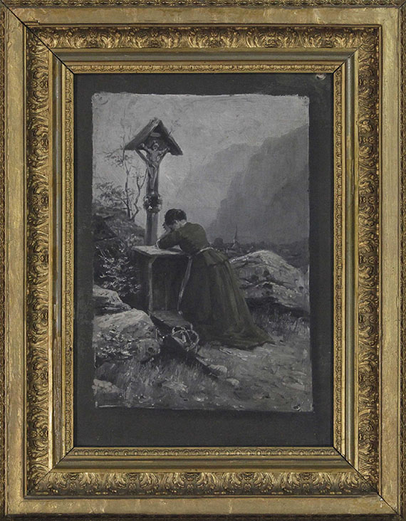 Alexander Koester - Mädchen am Marterl - Frame image