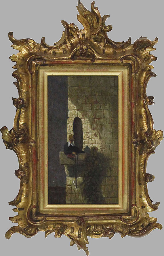 Carl Spitzweg - Der Student im Karzer - Frame image