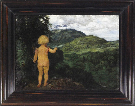 Hans Thoma - Amor erspäht die Liebenden - Frame image