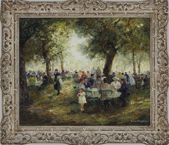 Otto Pippel - Münchner Wirtsgarten - Frame image