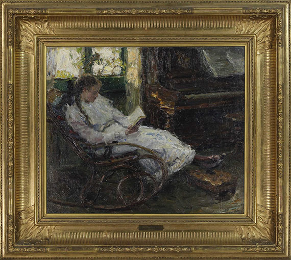 Otto Pippel - Lesestunde - Frame image