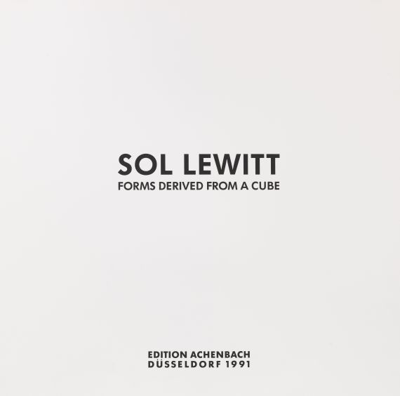 Sol LeWitt - Forms derived from a cube - 