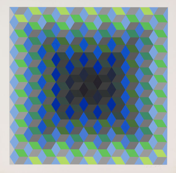 Victor Vasarely - Hommage a l’Hexagone - 