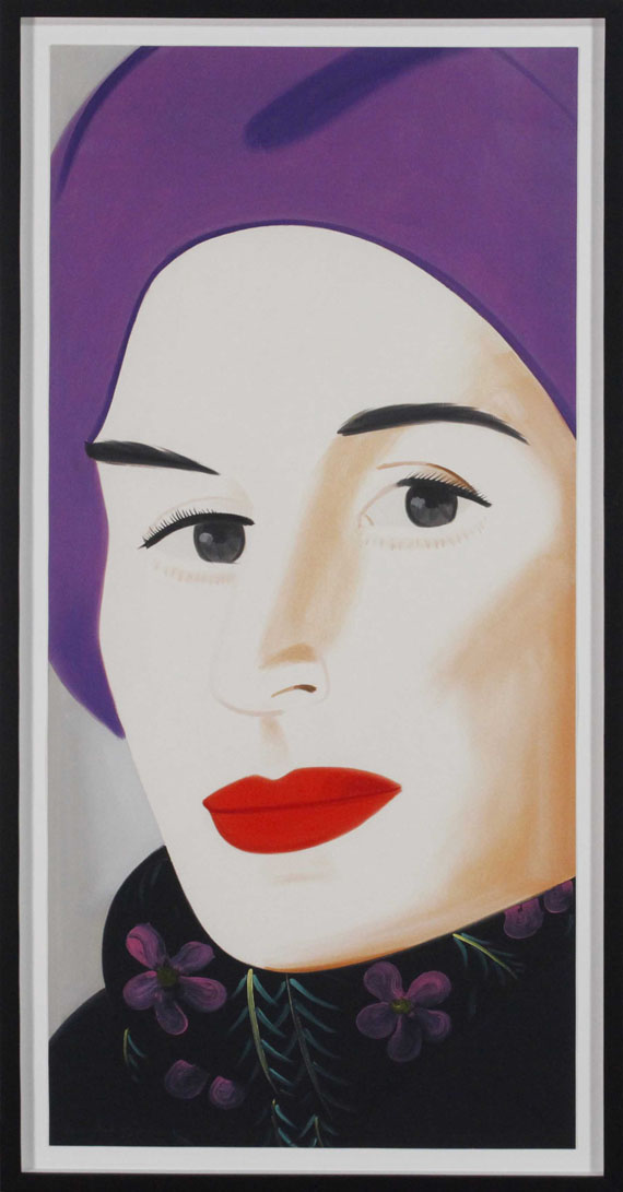 Alex Katz - Purple Hat (Ada) - Frame image