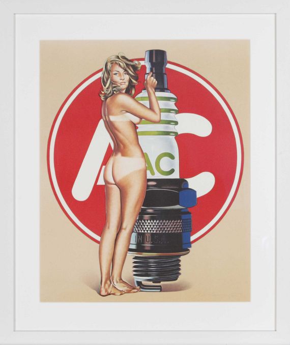 Mel Ramos - A.C. Annie. Lola Cola. Tobacco Red. Della Monty - Frame image