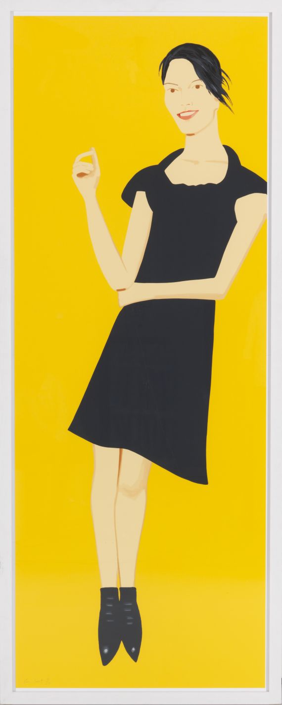 Alex Katz - Black Dress 7 (Carmen)