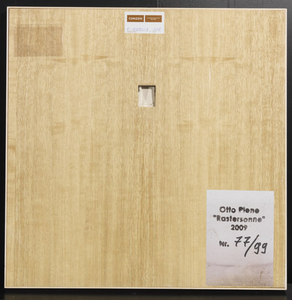 Otto Piene - Rastersonne - Back side