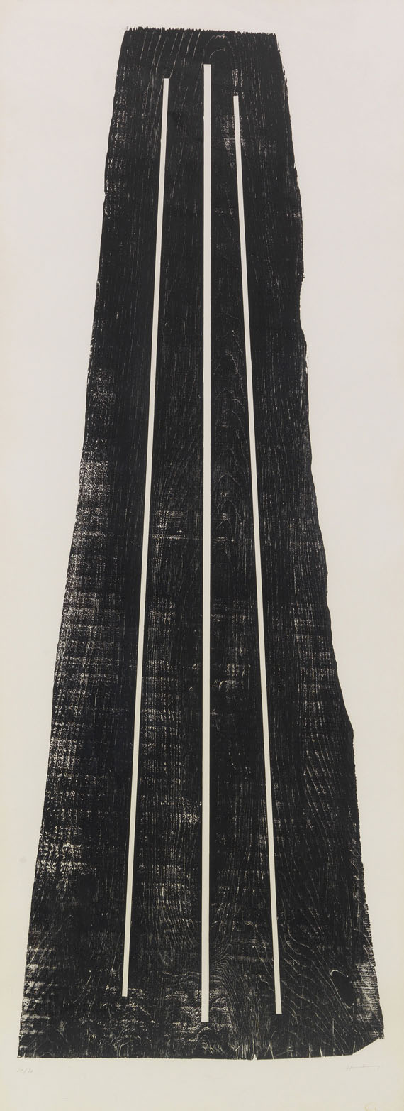 Hans Hartung - Gemeinschaftsarbeit mit Anna-Eva Bergman (1909-1987). H1973-24 / GB 42 1-1973 (2-teilig) - 