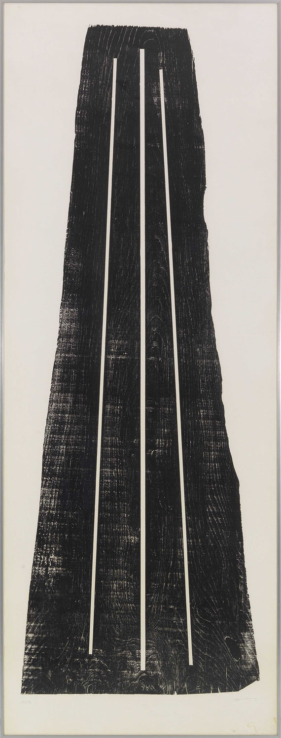 Hans Hartung - Gemeinschaftsarbeit mit Anna-Eva Bergman (1909-1987). H1973-24 / GB 42 1-1973 (2-teilig) - Frame image