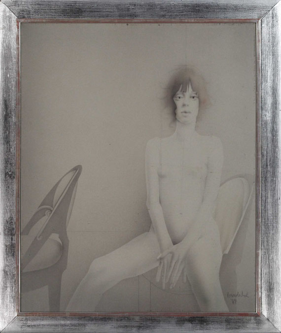 Paul Wunderlich - Daniela mit zwei Stühlen I - Frame image