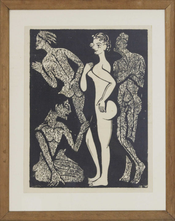 Ernst Ludwig Kirchner - Die Frau und die Männer - Frame image