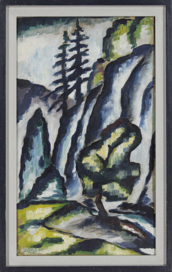 Walter Dexel - Felsen und Bäume - Frame image