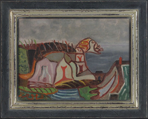 Werner Gilles - Südliche Landschaft - Frame image
