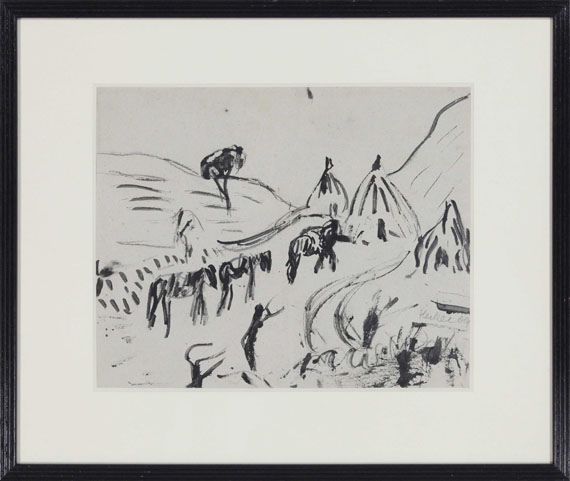 Erich Heckel - Maultiere - Frame image
