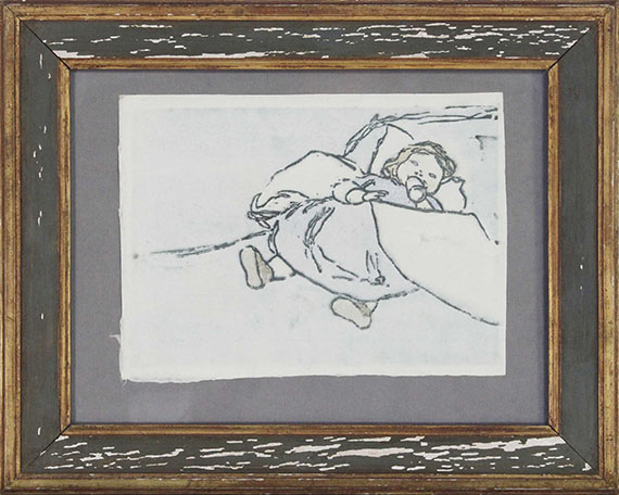 Gabriele Münter - Kind mit Flasche - Frame image