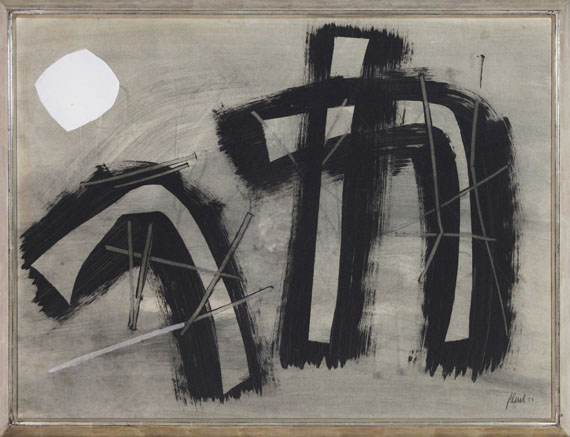 Fritz Winter - Schwarzes Tor - Frame image