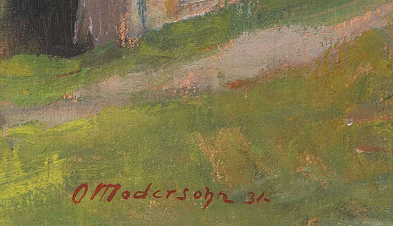 Otto Modersohn - Zillenbachbrücke (Weg nach Gailenberg oberhalb von Hindelang im Allgäu) - 