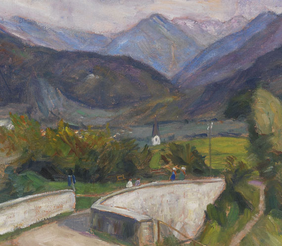 Otto Modersohn - Zillenbachbrücke (Weg nach Gailenberg oberhalb von Hindelang im Allgäu) - 