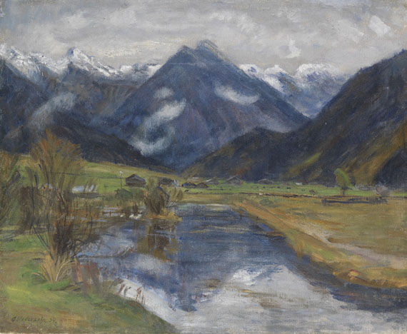 Otto Modersohn - Hinterstein vom Wasser