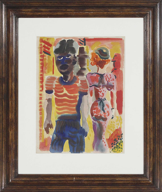 George Grosz - Harlem Street, New York - Frame image