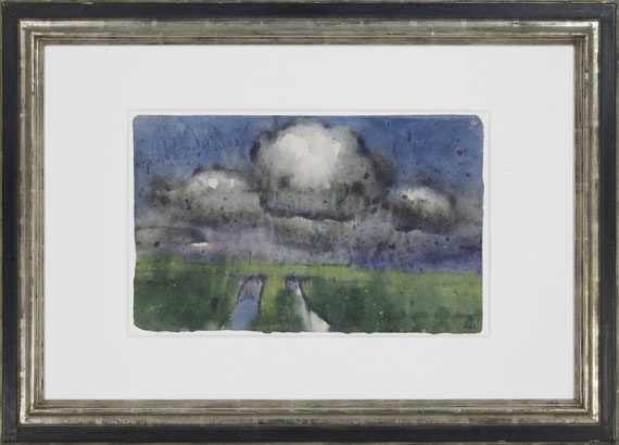 Emil Nolde - Sommerwolken über der Marsch - Frame image