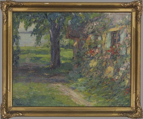 Edward Cucuel - Haus des Künstlers am Starnberger See - Frame image