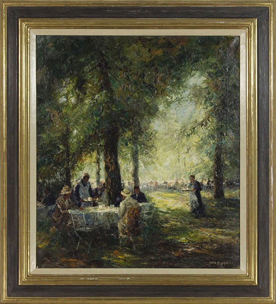 Otto Pippel - Münchner Wirtsgarten - Frame image