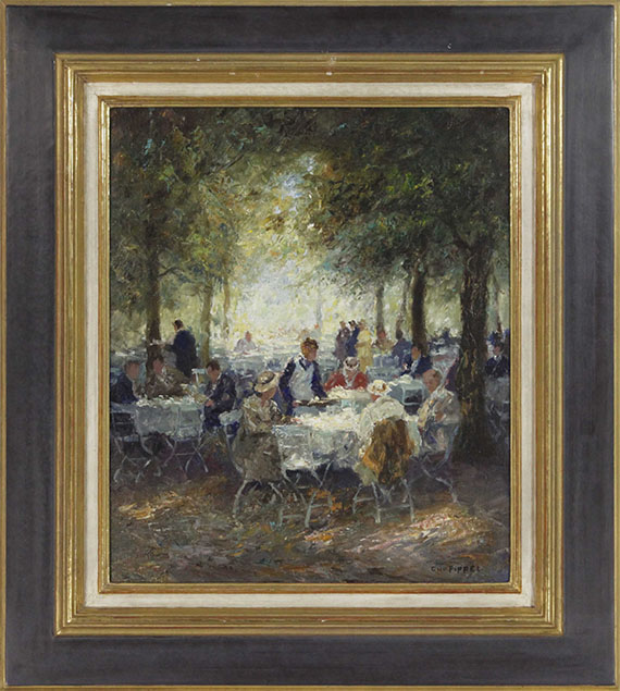 Otto Pippel - Münchener Kaffeegarten - Frame image