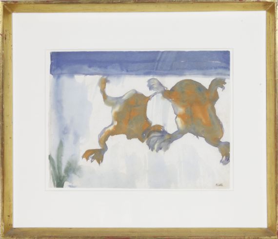 Emil Nolde - Zwei Frösche - Frame image