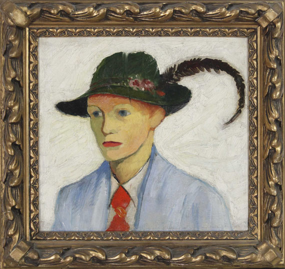 August Macke - Junge mit Federhut - Frame image