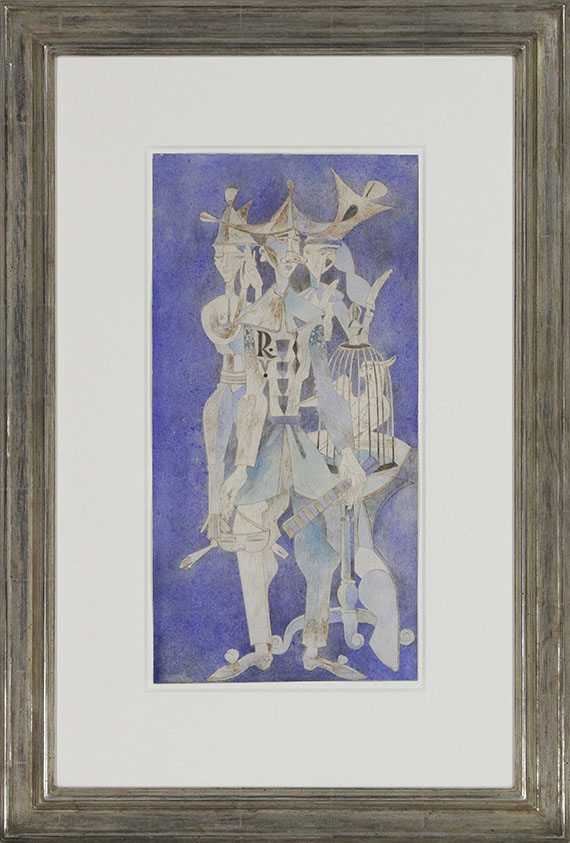 Heinrich Campendonk - Harlekin mit Käfig - Frame image