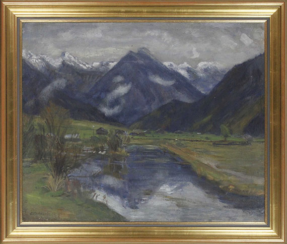Otto Modersohn - Hinterstein vom Wasser - Frame image