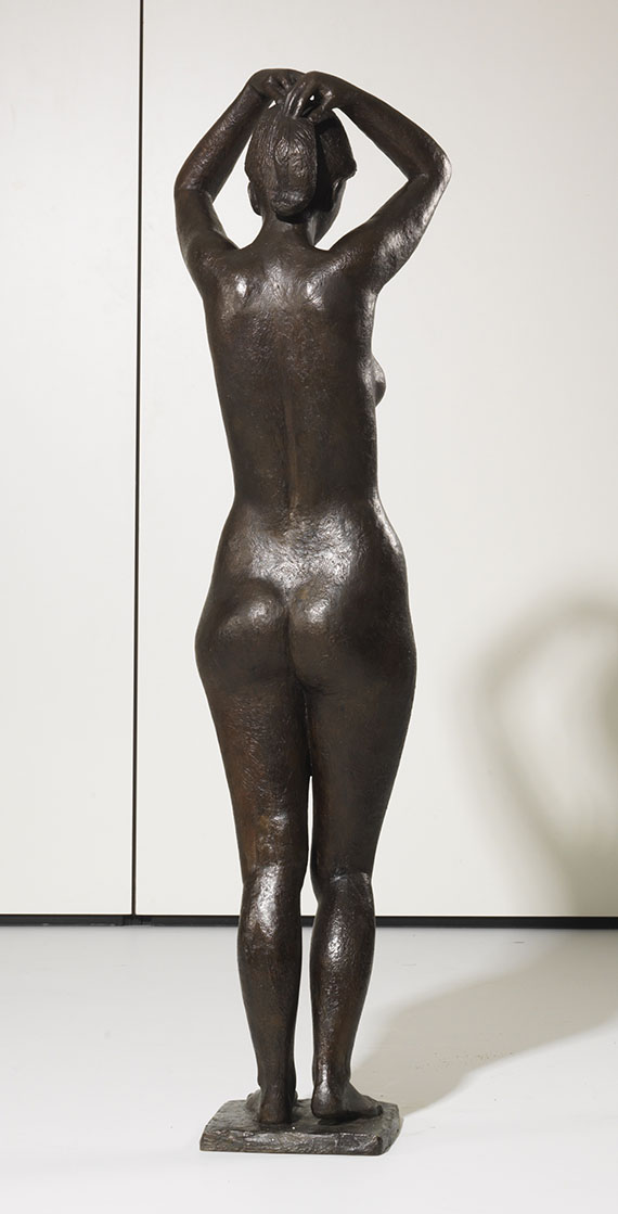 Gerhard Marcks - Venus, sich die Haare aufbindend - Back side