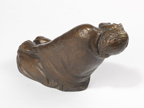 Ernst Barlach - Lachende Alte - Back side