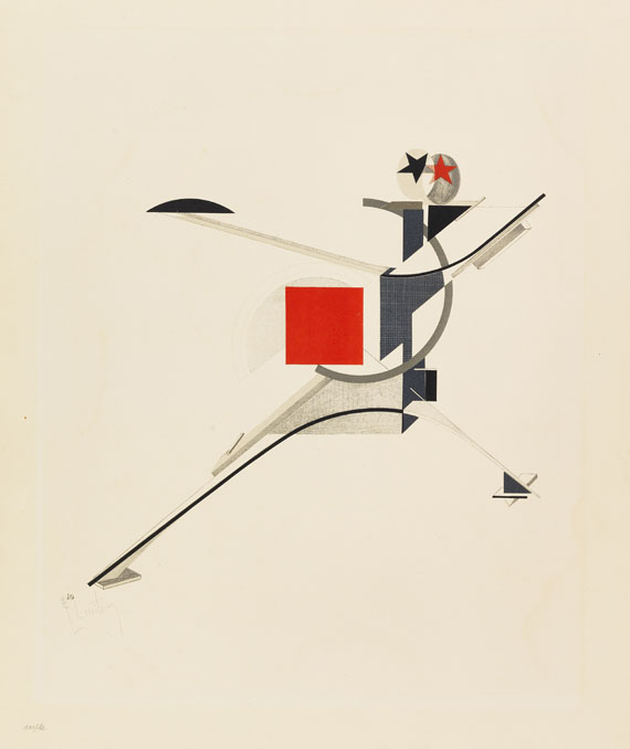 El Lissitzky - Plastische Gestaltung der elektro-mechanischen Schau «Sieg über Sonne» - 