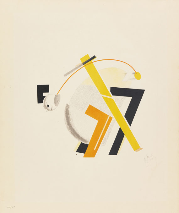 El Lissitzky - Plastische Gestaltung der elektro-mechanischen Schau «Sieg über Sonne»